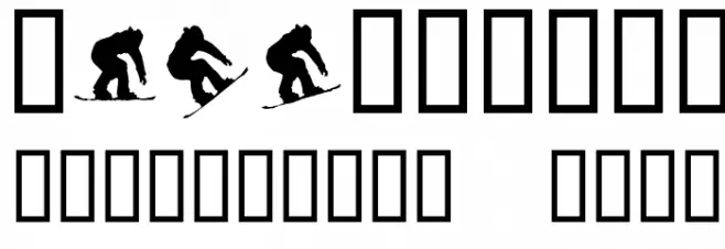 KR Snowboarder Font OTHER CHARS