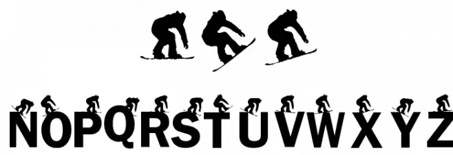 KR Snowboarder Font OTHER CHARS