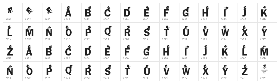 KR Snowboarder Character Map
