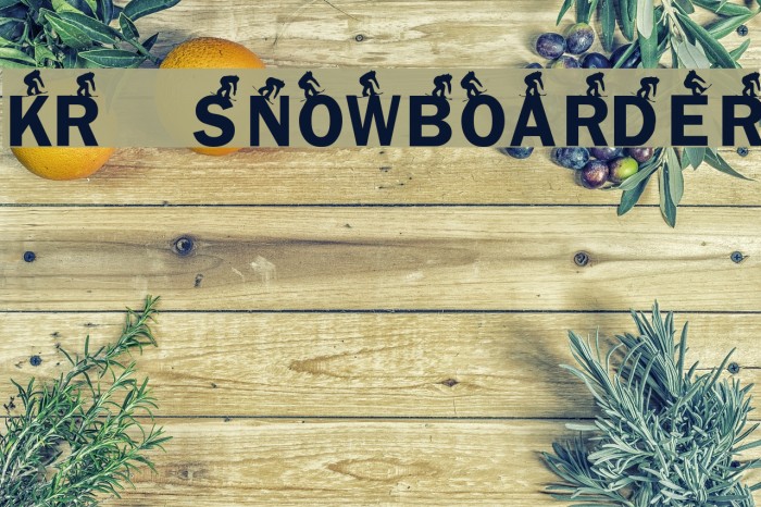 KR Snowboarder Font examples
