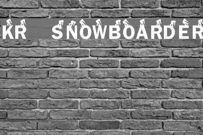 KR Snowboarder Font examples