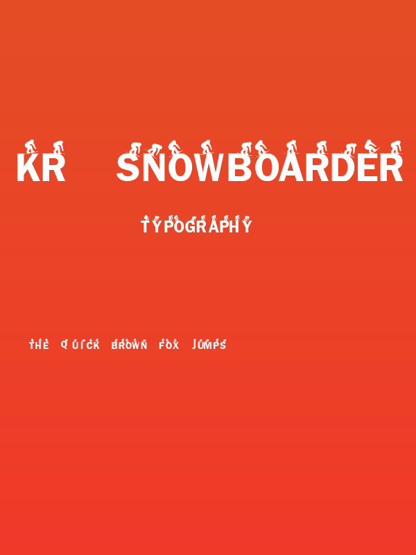 KR Snowboarder Poster