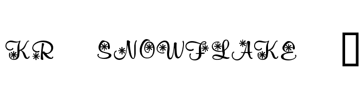 KR Snowflake 2 Шрифта