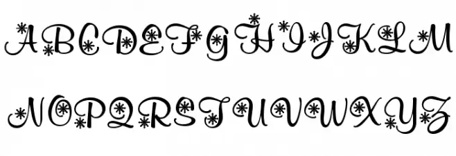 KR Snowflake 2 Fuentes MINÚSCULAS