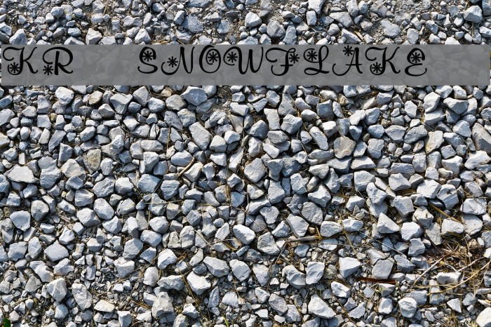 KR Snowflake 2 Шрифта examples