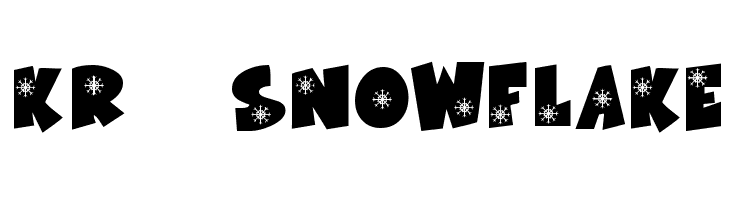 KR Snowflake  font caratteri gratis