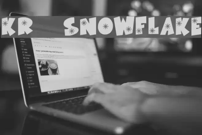 KR Snowflake Font examples