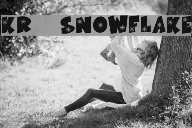 KR Snowflake Font examples