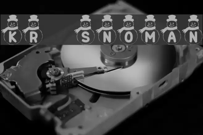 KR Snowman Шрифта examples