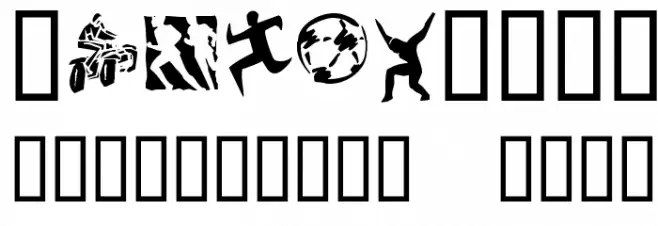 KR Sports Dings Font OTHER CHARS