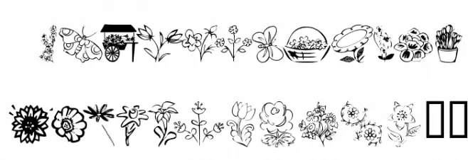 KR Spring Me Шрифта ВЕРХНИЙ