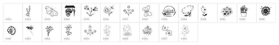 KR Spring Me Character Map