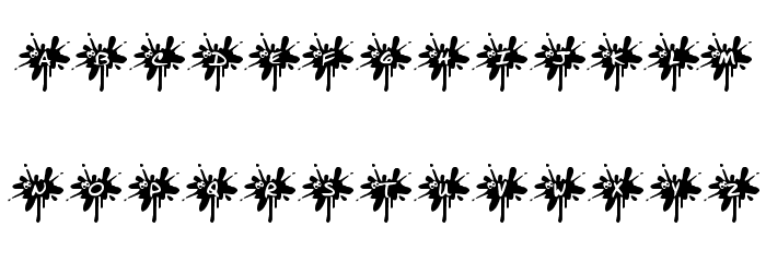 KR Squished Mosquito Font LOWERCASE