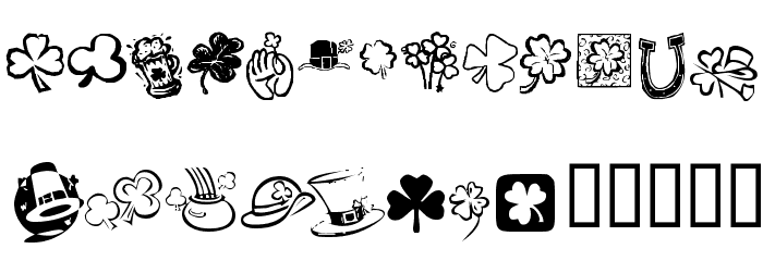 KR St Patricks Day Dings Font OTHER CHARS