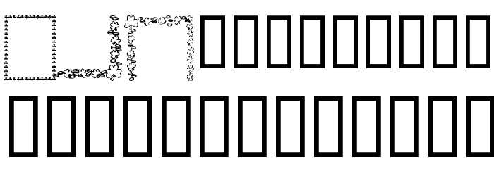 KR St Patricks Frames Font OTHER CHARS