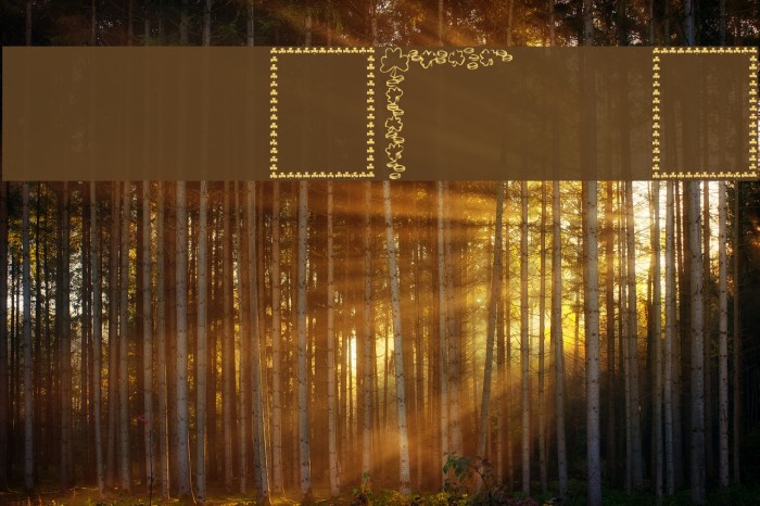 KR St Patricks Frames Font examples