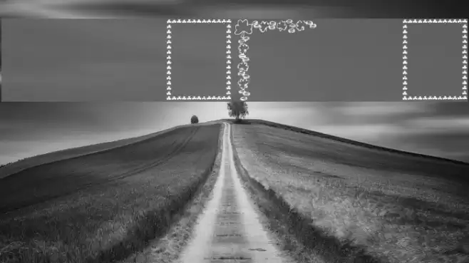 KR St Patricks Frames Font examples