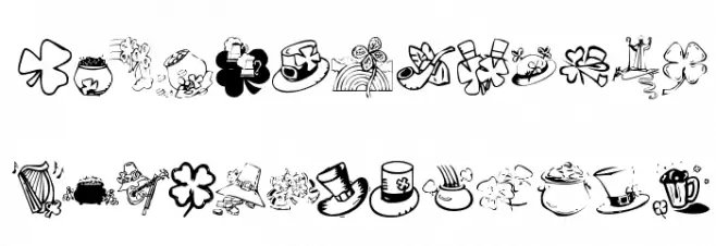 KR St Pat's 2003 Schriftart Groß