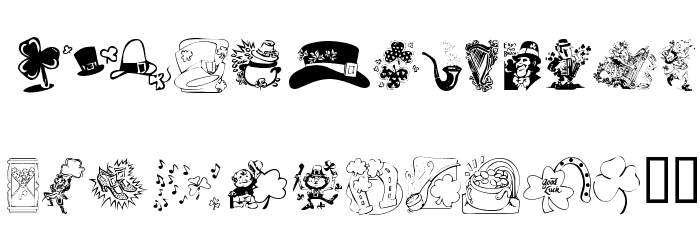 KR St Pat's 2003 Font LOWERCASE