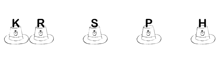KR St. Patty's Hat Font