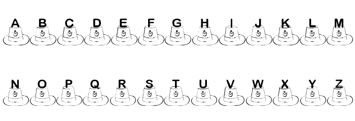 KR St. Patty's Hat Font LOWERCASE
