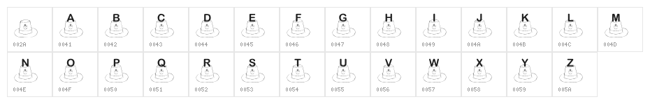 KR St. Patty's Hat Character Map