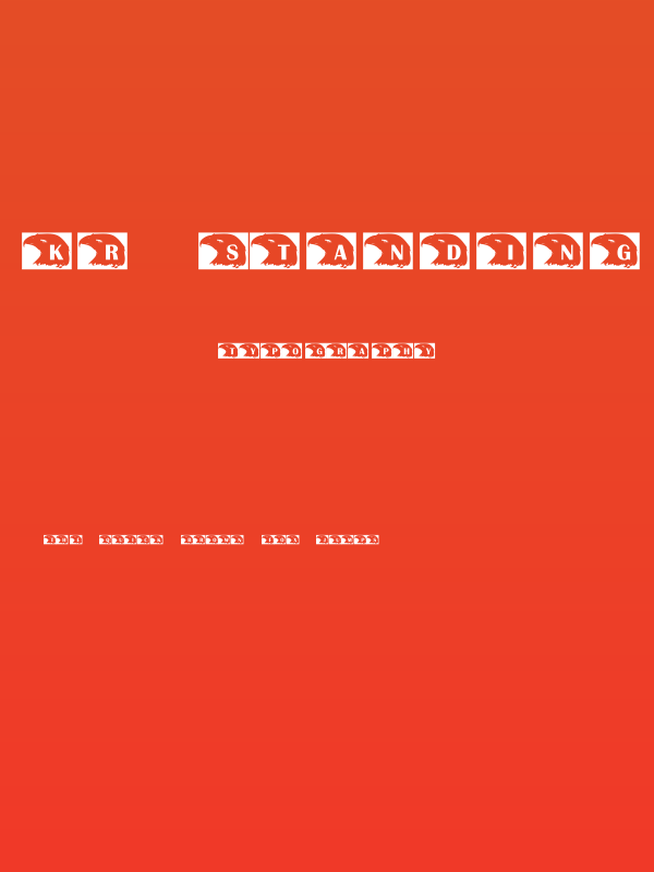 KR Standing Proud Poster