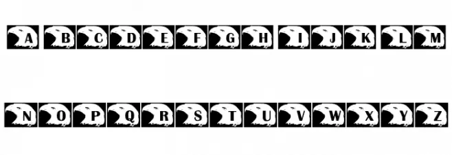 KR Standing Proud Font LOWERCASE