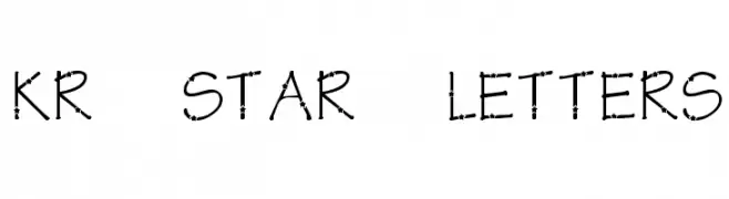 KR Star Letters  नि: शुल्क फ़ॉन्ट्स डाउनलोड