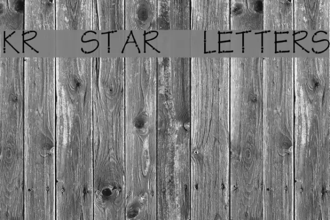 KR Star Letters Fuentes examples