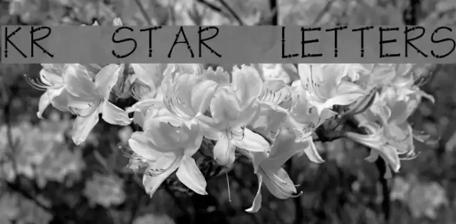 KR Star Letters Fuentes examples