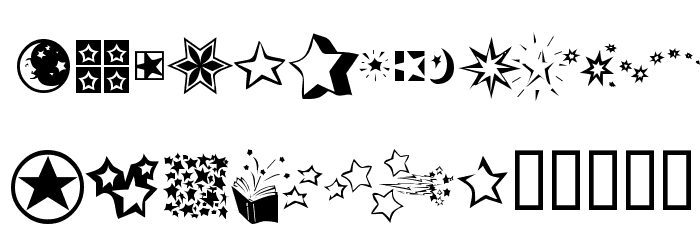 KR Star Struck Font OTHER CHARS