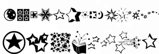 KR Star Struck Fonte MAIÚSCULAS
