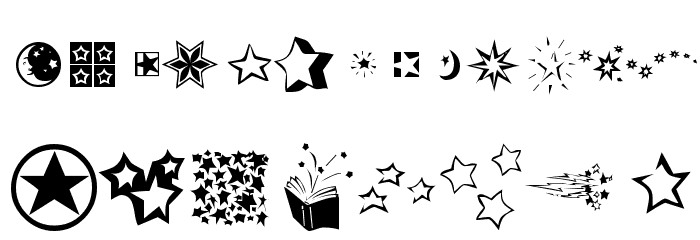 KR Star Struck Font LOWERCASE