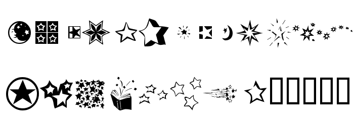 KR Star Struck Font LOWERCASE