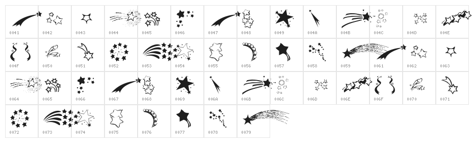 KR Starry Eyed Character Map