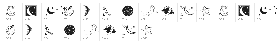 KR Starry Night Character Map