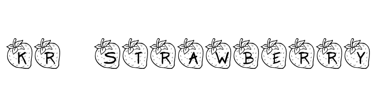 KR Strawberry Шрифта