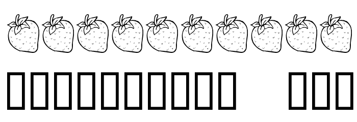 KR Strawberry Font OTHER CHARS