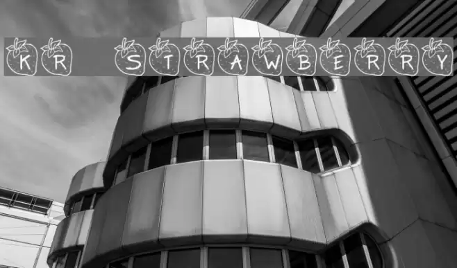 KR Strawberry Font examples
