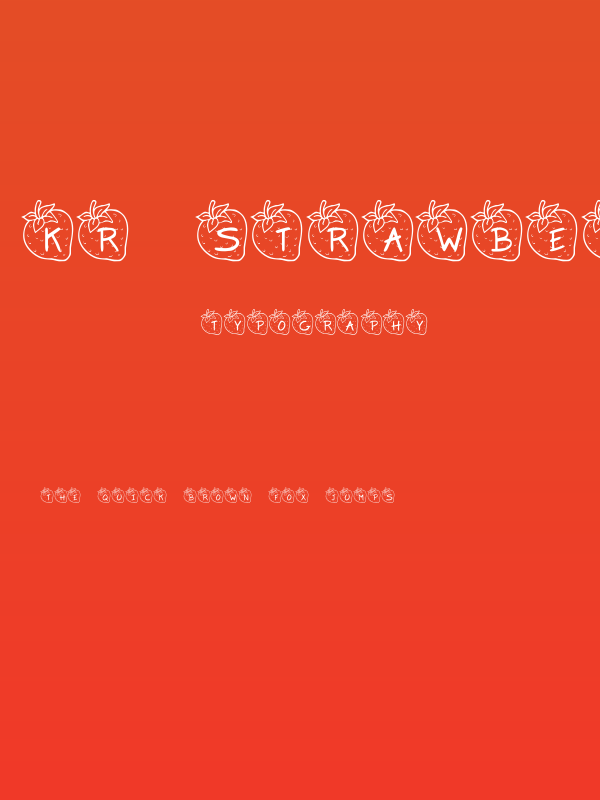 KR Strawberry Poster