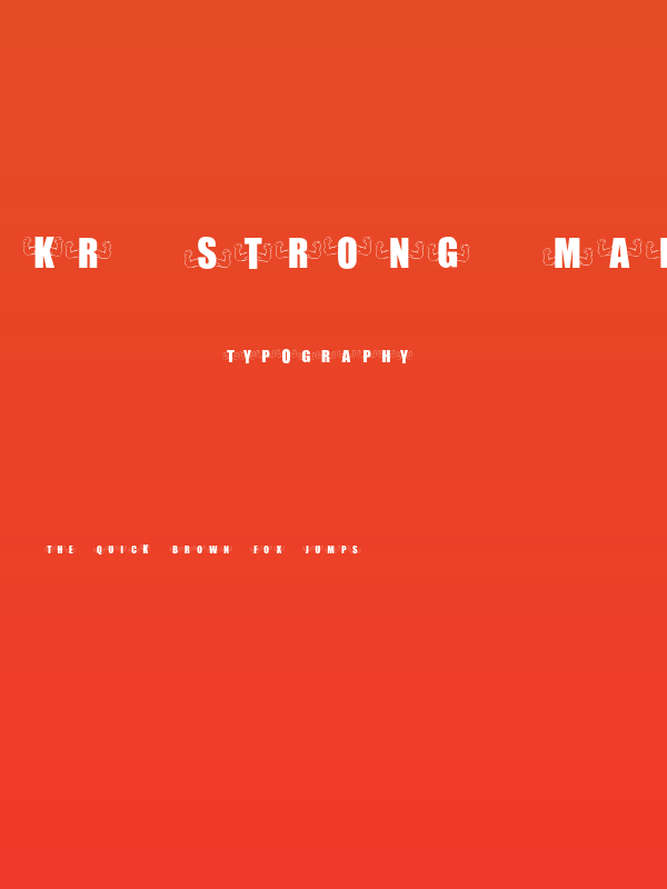 KR Strong Man Poster