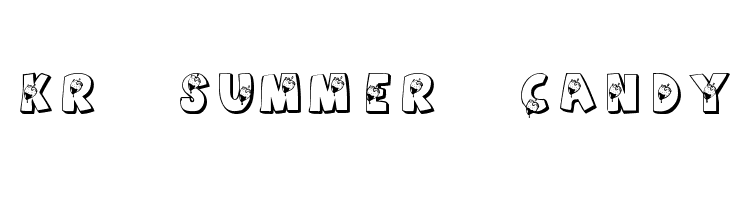 KR Summer Candy  Free Fonts Download