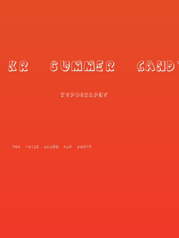 KR Summer Candy Poster