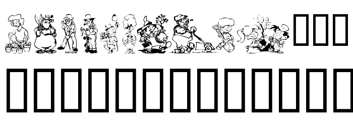 KR Summer Gardening Font OTHER CHARS