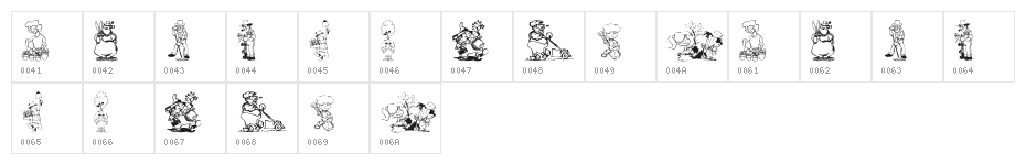 KR Summer Gardening Character Map