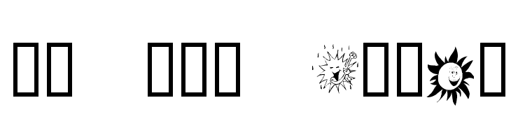 KR Sun Dings  Free Fonts Download