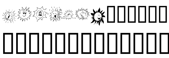 KR Sun Dings Font OTHER CHARS