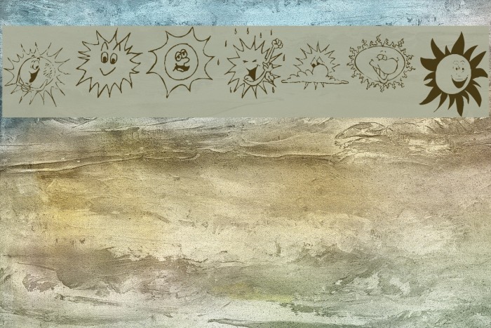 KR Sun Dings Font examples