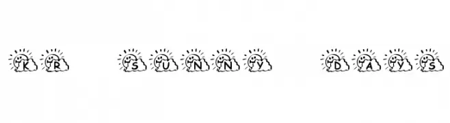 KR Sunny Days  Frei Schriftart Herunterladen